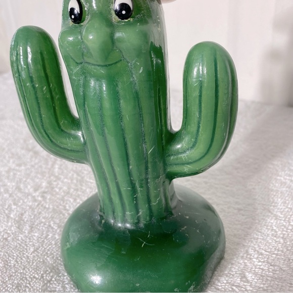 Vintage Green Cowboy Cactus Candle - Picture 5 of 11